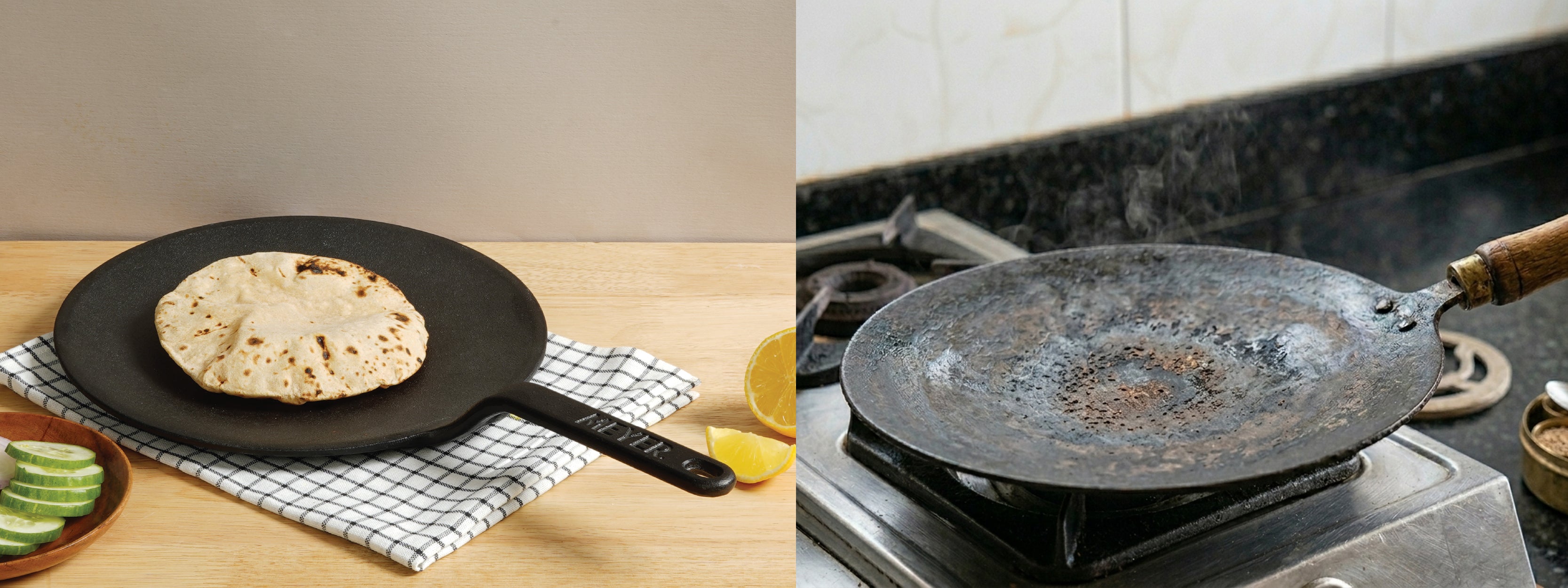 Iron Tawa vs Cast Iron Tawa: What’s Better for Roti? - PotsandPans India