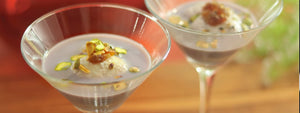 Blueberry and Rose Rasmalai