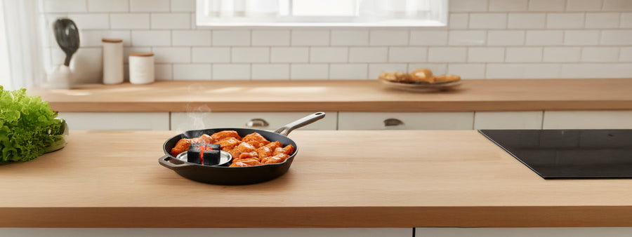 Why does cast iron retain heat so well for Indian dishes?