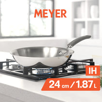 Meyer Trivantage Stainless Steel Triply Cookware  Open Frypan, 24cm