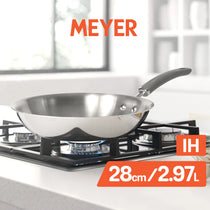 Meyer Trivantage Stainless Steel Triply Cookware Open Frypan, 28cm