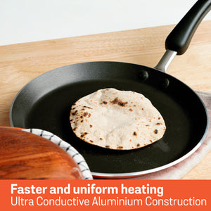 Meyer Flat Tawa Induction, 32cm/3mm Thick, Orange