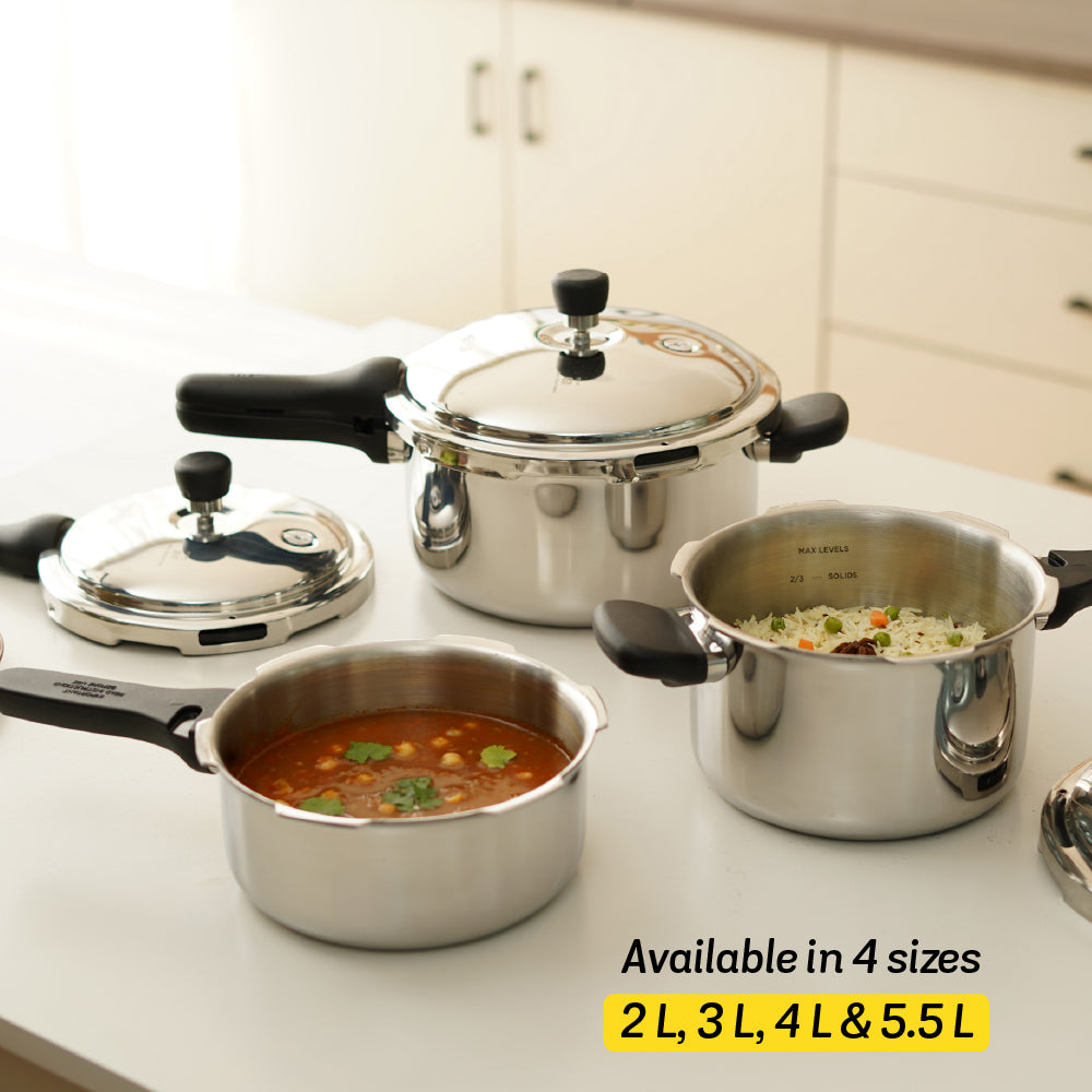 MEYER Presta 4L Tri-ply Pressure Pan