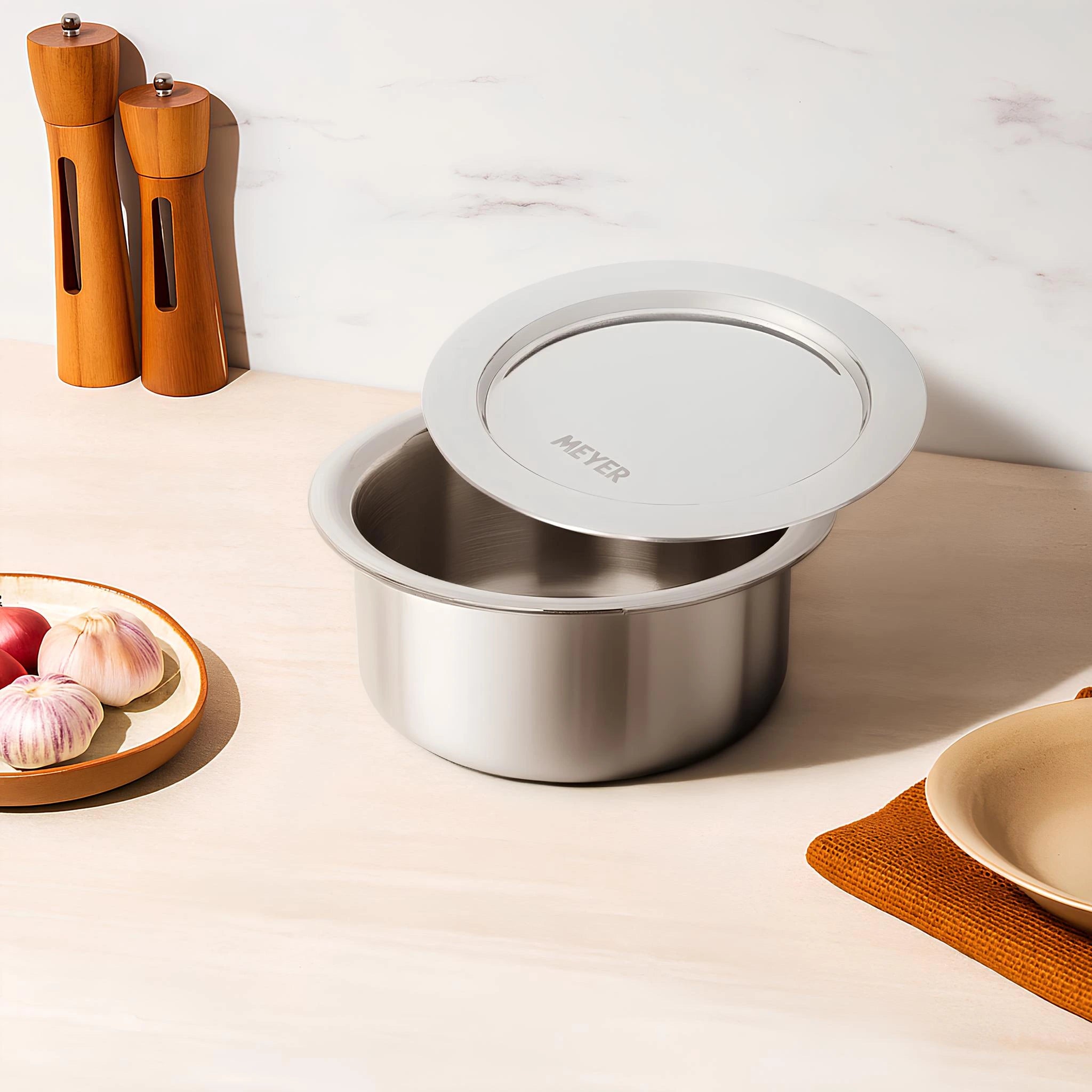 Meyer Trivantage 16cm Tri-Ply Stainless Steel Tope With Lid