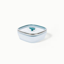 Microwave safe frosted borosilicate glass Anyday dishware- Medium Square Dish