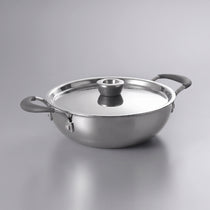 Meyer Trivantage Pro 20cm/1.8L Triply Stainless Steel shallow kadhai with lid