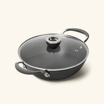 MEYER AEROCAST Light weight Cast Iron 26cm Kadai with Lid