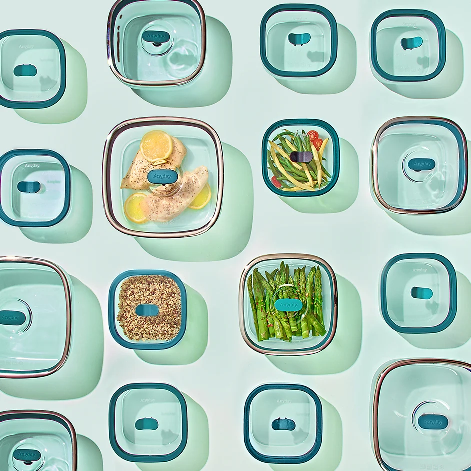 Microwave safe frosted borosilicate glass Anyday dishware- Small Square Dish Set of 2