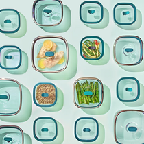 Microwave safe frosted borosilicate glass Anyday dishware- Small Square Dish Set of 2