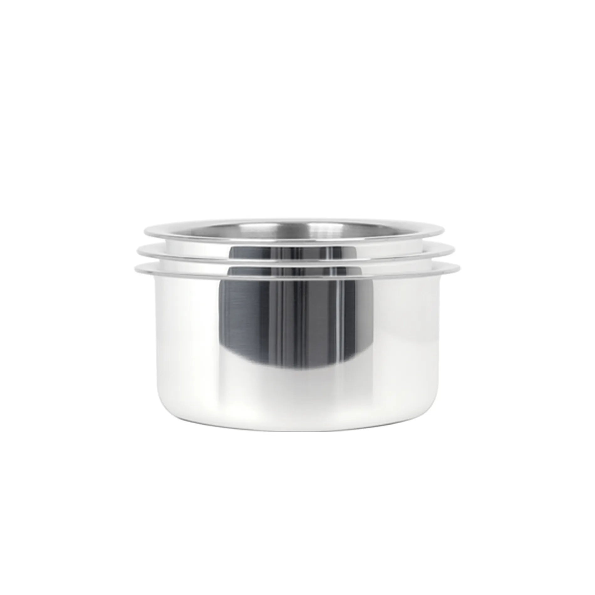 MEYER Trivantage set of 3 Tri-ply Stainless Steel Tope With Lid (14,16,18 cm)
