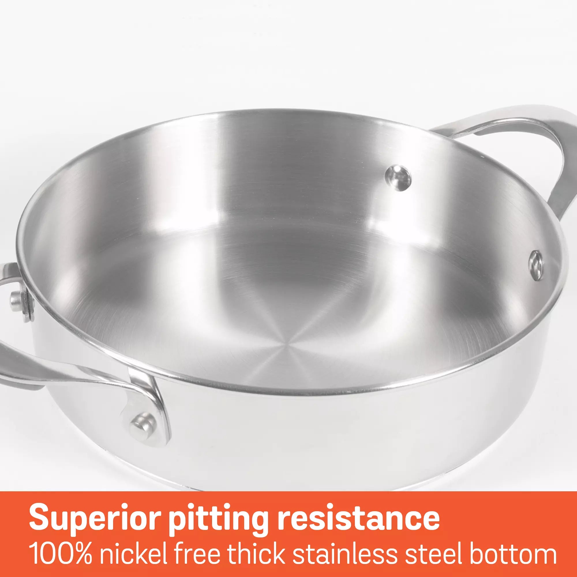 Meyer Select Stainless Steel Sauteuse 24cm (Induction & Gas Compatible)