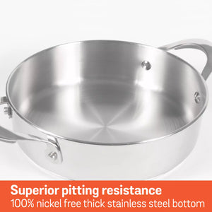 Meyer Select Stainless Steel Sauteuse 20cm (Induction & Gas Compatible)