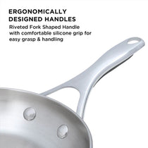 Meyer Select Stainless Steel Frypan and Wok with Lid 3-Piece Cookware Set