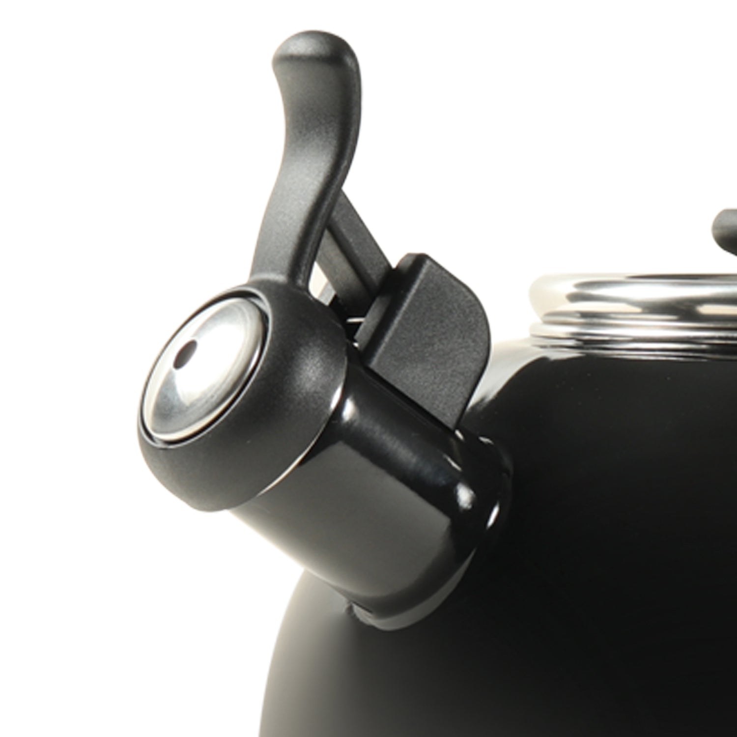 Circulon Enamel On Steel Whistling Tea Kettle 1.9 Liters, Black