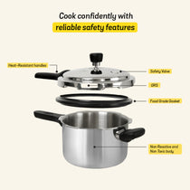 MEYER Presta  3L Tri-ply with Outer Lid Pressure Cooker