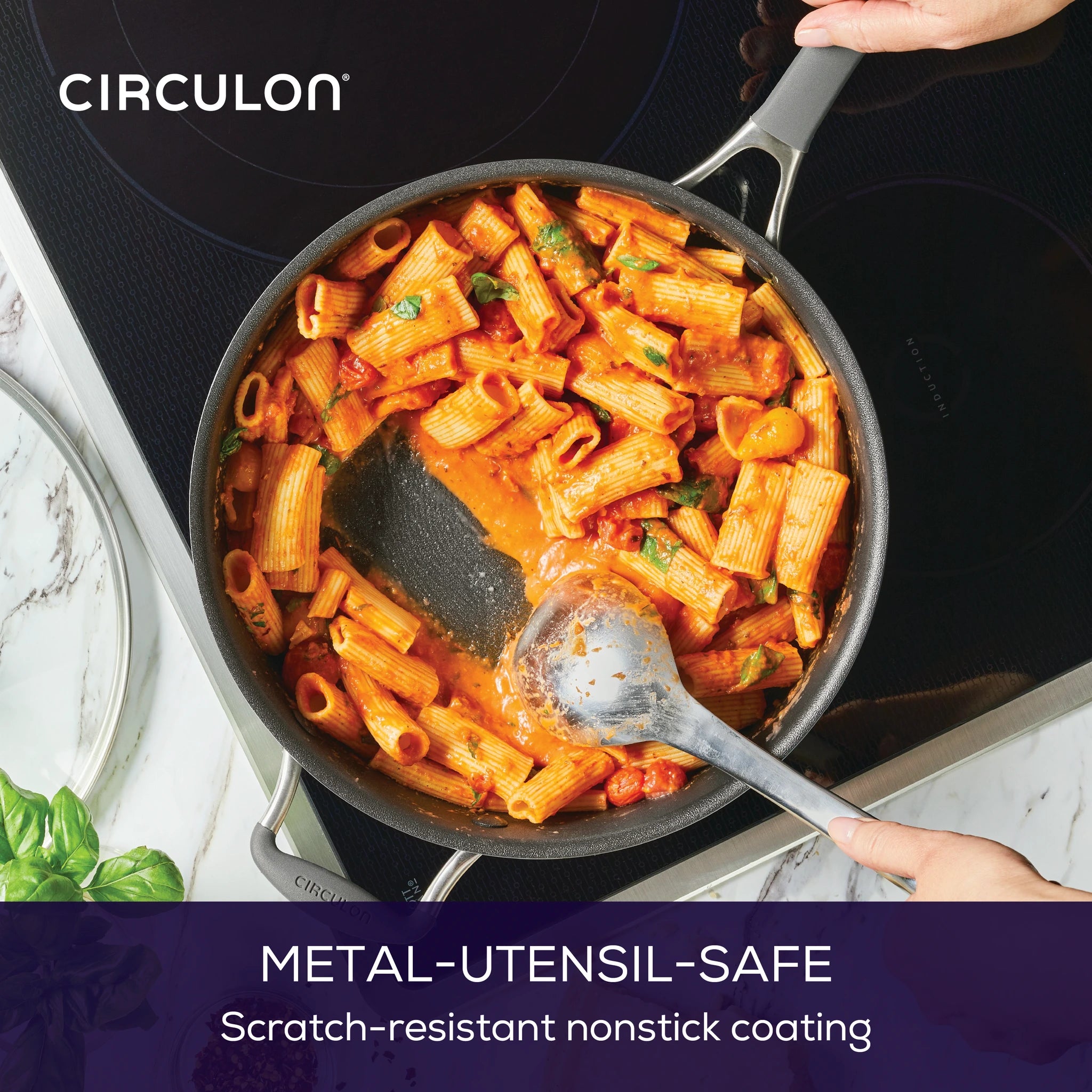 Circulon Scratch Defense A1 Series Nonstick Saute Pan with Lid ,28cm