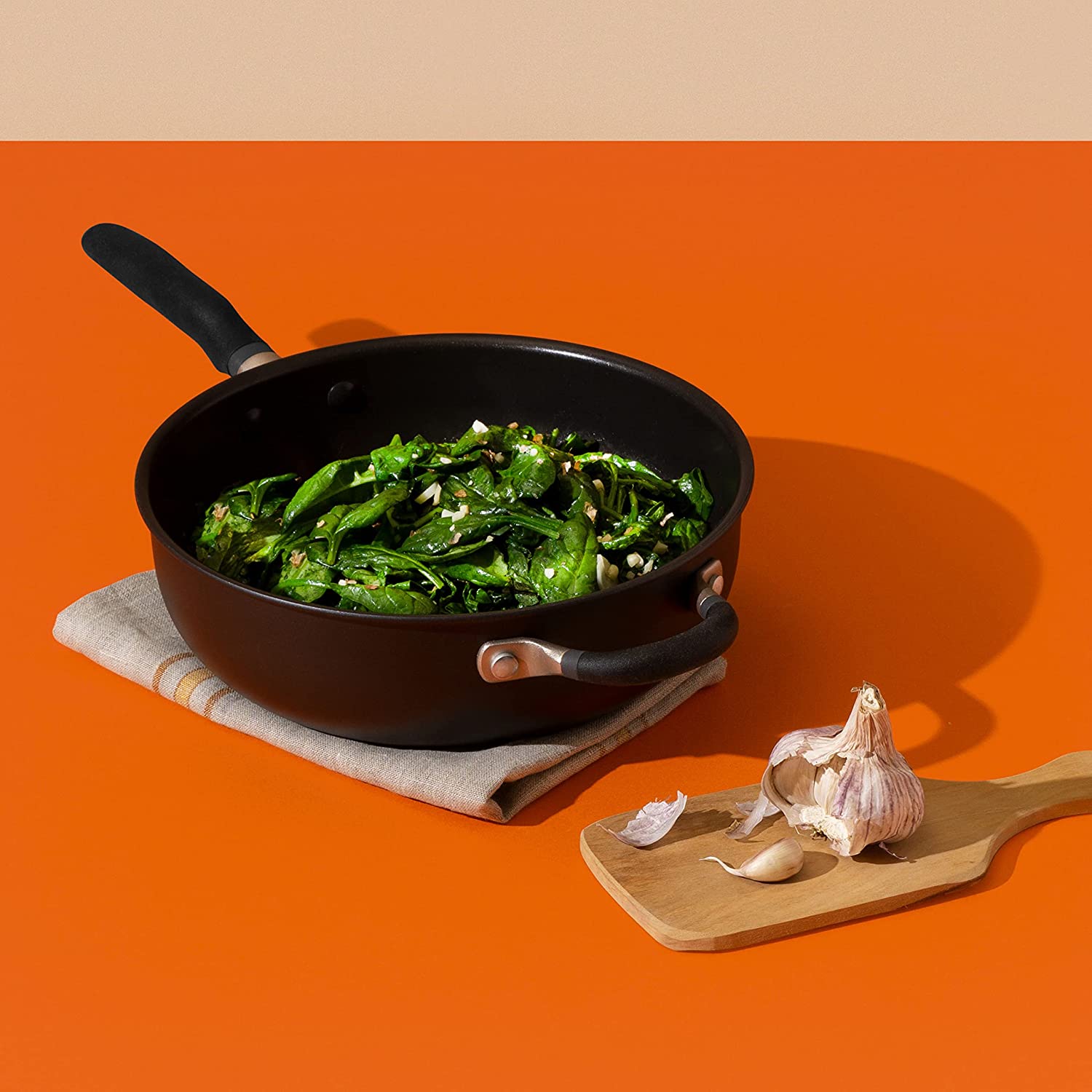 Meyer Accent Series Hard Anodized Nonstick Chef Pan with Helper Handle, 4.5 Liters, Matte Black