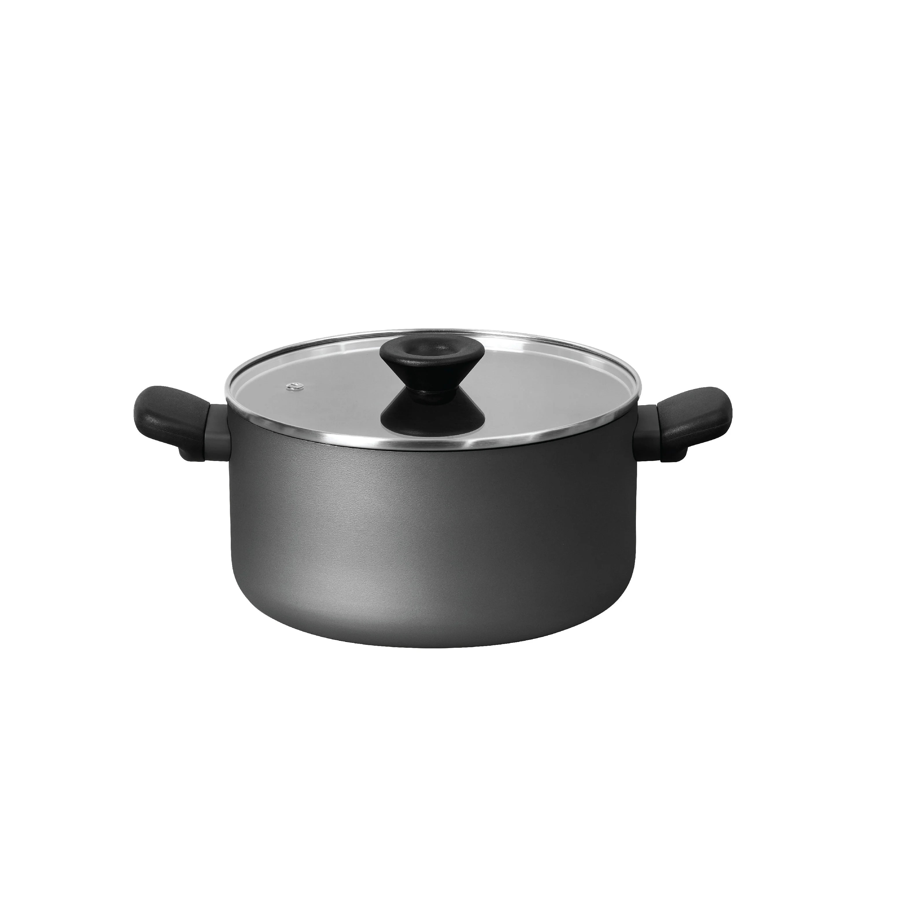 Meyer Bauhaus Nonstick Stockpot /Casserole with lid, 24 cm, Dark Grey