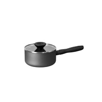 Meyer Bauhaus Nonstick Saucepan with Lid, 16 cm, Dark Grey