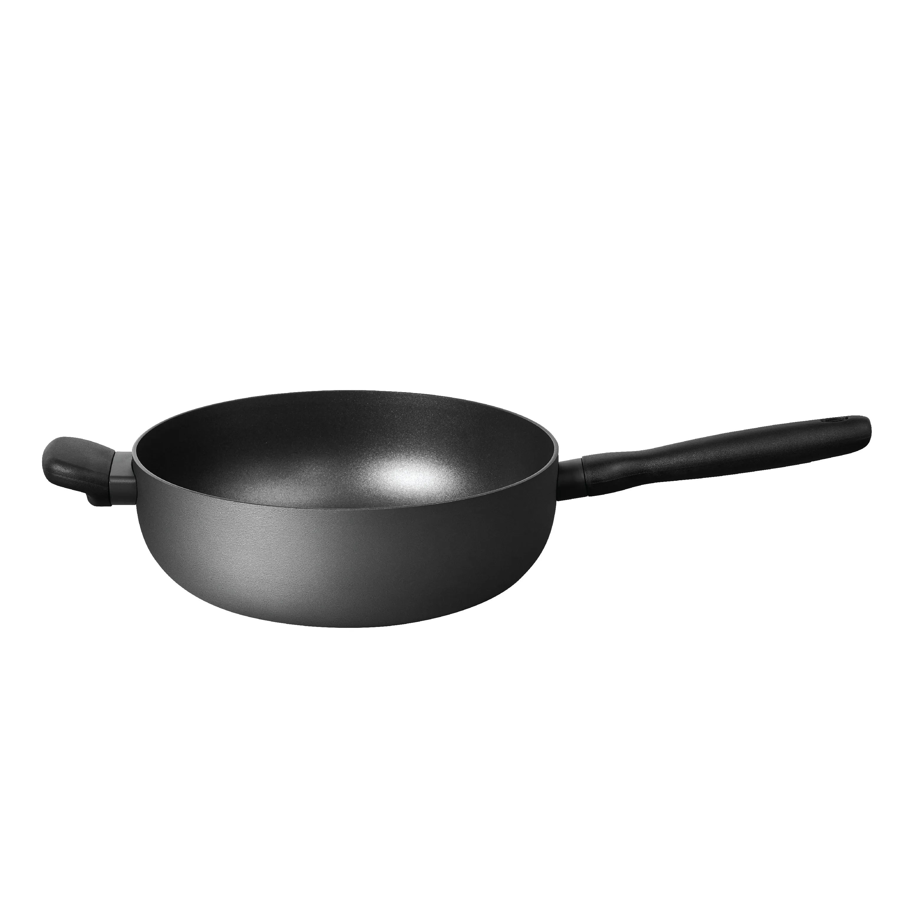 Meyer Bauhaus Nonstick Open Chef's Pan, 26 cm, Dark Grey
