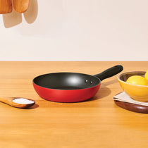 Meyer Bauhaus 2 pcs set (Nonstick Casserole, 2.8 Litre, 20Cm + Open Frypan 20Cm ), with Interchangeable Lid, Red