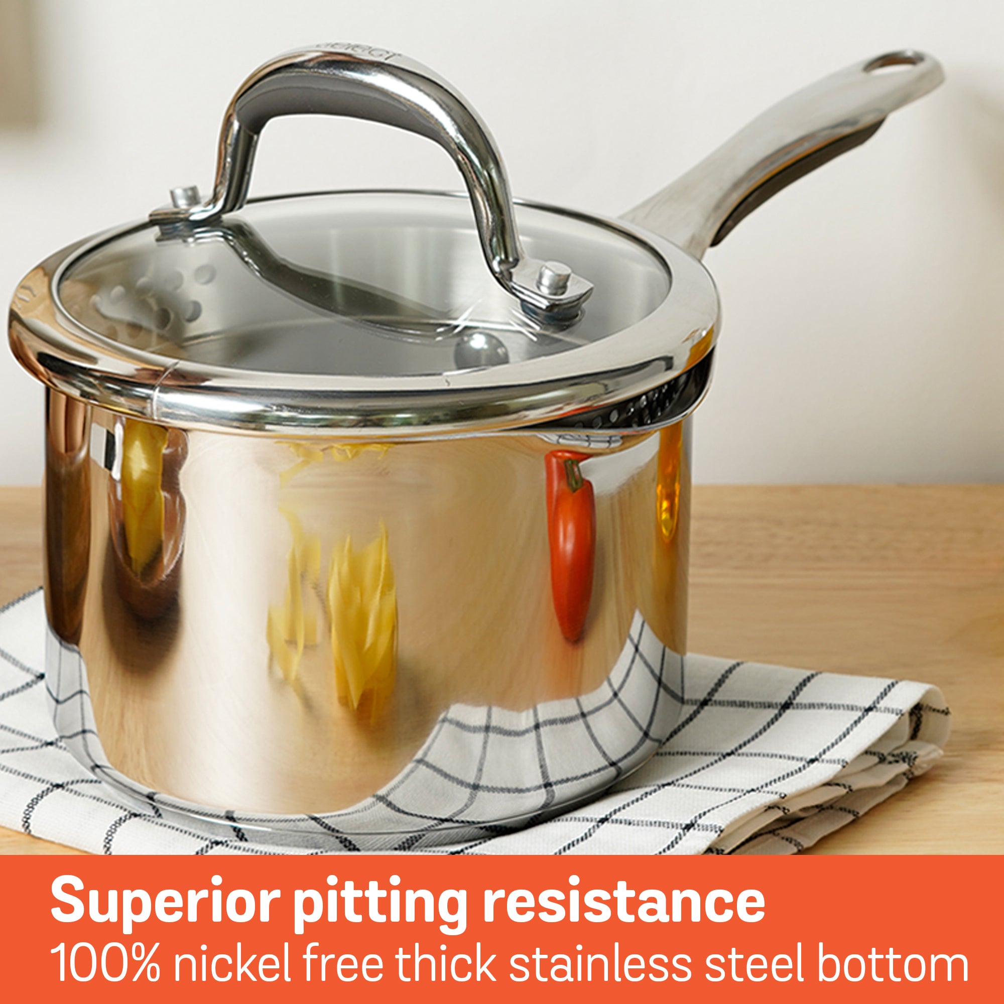 Meyer Select Stainless Steel 5-Piece Cookware Set (Gas and Induction Compatible)