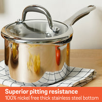 Meyer Select Stainless Steel 5-Piece Cookware Set (Gas and Induction Compatible)