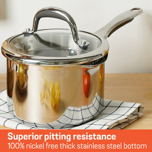 Meyer Select Stainless Steel 5-Piece Cookware Set (Gas and Induction Compatible)