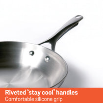 Meyer Select Stainless Steel Frypan, 20cm (Induction & Gas Compatible)