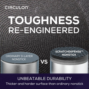 Circulon Scratch Defense A1 Series Nonstick Saute Pan with Lid ,28cm
