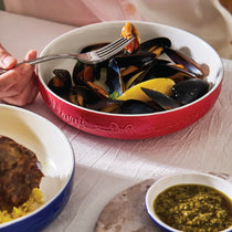 Meyer Disney Bon Voyage 2 pcs set- ( Ceramic Rice Bowl Set Of 2 , 400mL Each  + Ceramic Deep Plate Set Of 2 , 20.5cm Each )