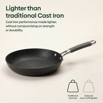 MEYER AEROCAST Light weight Cast Iron 20cm Round Skillet