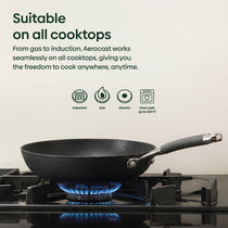 MEYER AEROCAST Light weight Cast Iron 20cm Round Skillet