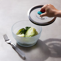 Microwave safe frosted borosilicate glass Anyday dishware set - (Medium Shallow Dish  + Medium Deep Dish) with Lids