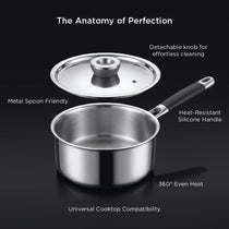 Meyer Trivantage Pro 18cm/2.4L Triply Stainless Steel Saucepan with lid