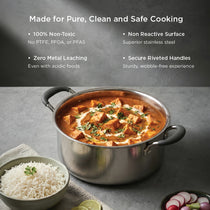 Meyer Trivantage Pro 18cm/2.4L Triply Stainless Steel Casserole with lid
