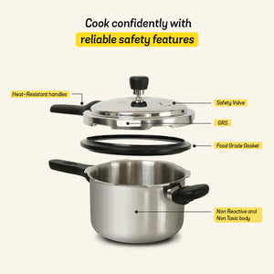 MEYER Presta 5.5L Tri-ply with Outer Lid Pressure Cooker