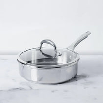 Meyer Select Nickel Free Stainless Steel 3-Piece Cookware Set - 24cm Frypan + 24cm Sauteuse with Interchangeable Lid (Induction & Gas Compatible)