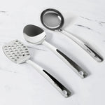 Meyer Stainless Steel Accessories 3 pcs set -  (Slotted Turner, 33cm + Serving Spoon, 32cm  + Ladle, 30cm )