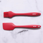 Meyer Silicone Accessories 2 pcs set - ( Spatula + Brush ), Red
