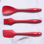 Meyer Silicone Accessories 3 pcs set - (Spatula + Turner + Brush ), Red