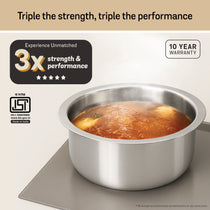 Meyer Trivantage 18cm Tri-Ply Stainless Steel Tope With Lid