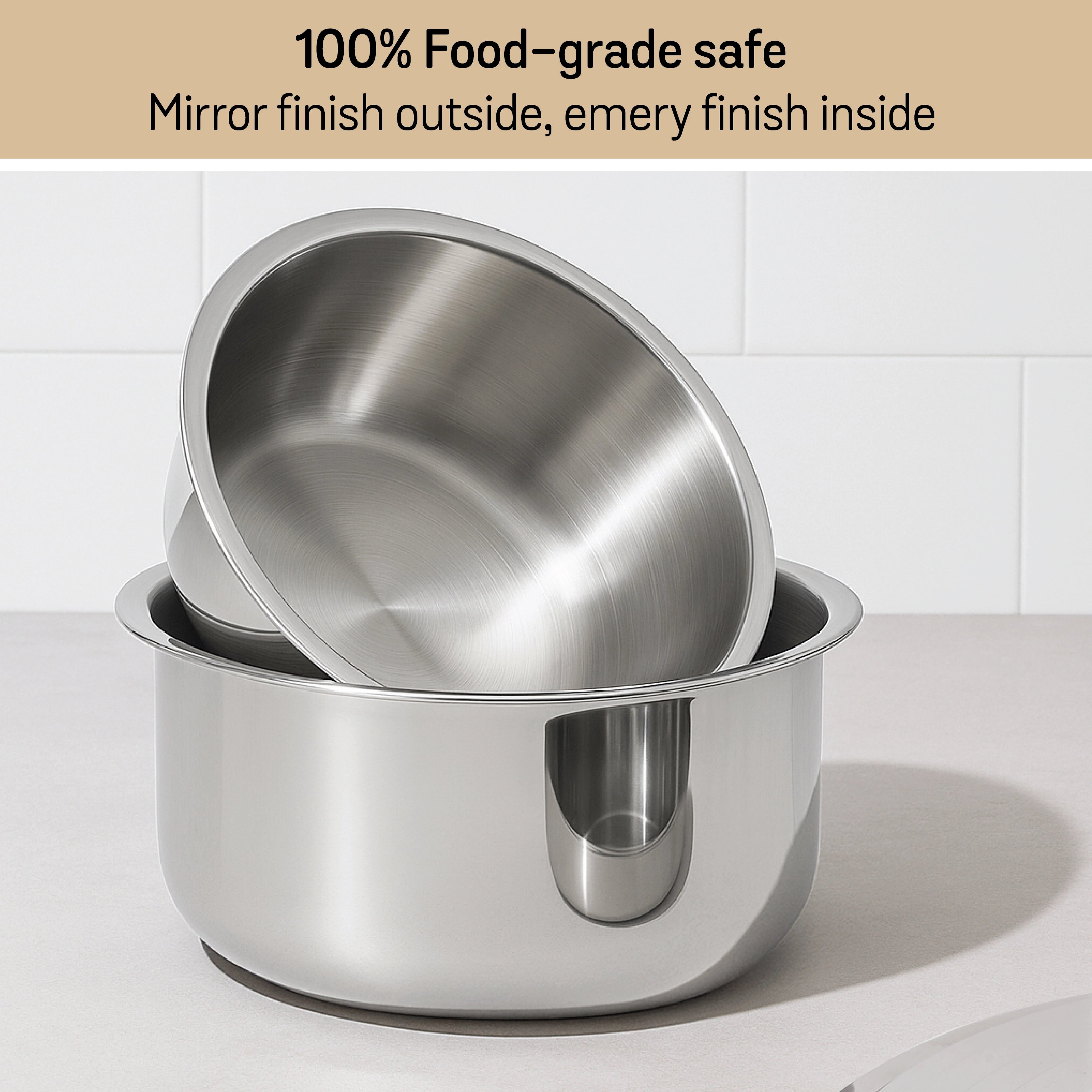 Meyer Trivantage 16cm Tri-Ply Stainless Steel Tope With Lid