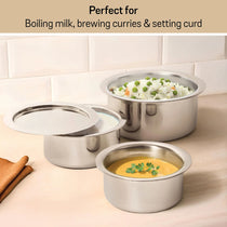 Meyer Trivantage 22cm Tri-Ply Stainless Steel Tope With Lid