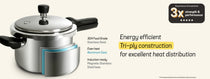 MEYER Presta 1L Tri-ply Pressure Cooker