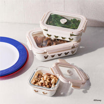 MEYER X Disney Large Rectangle Glass Storage Container with Air Tight Detachable Lid