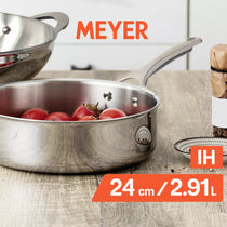 Meyer Select Stainless Steel Sautepan 24cm (Induction & Gas Compatible)