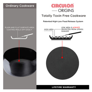 Circulon Origins 16cm Saucepan Non-Stick + Hard Anodized, Black (Suitable For Gas & Induction)