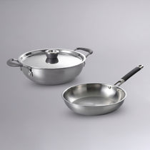 MEYER Trivantage 2pcs Cookware Set (24cm Kadai With Lid + 24cm Frypan)