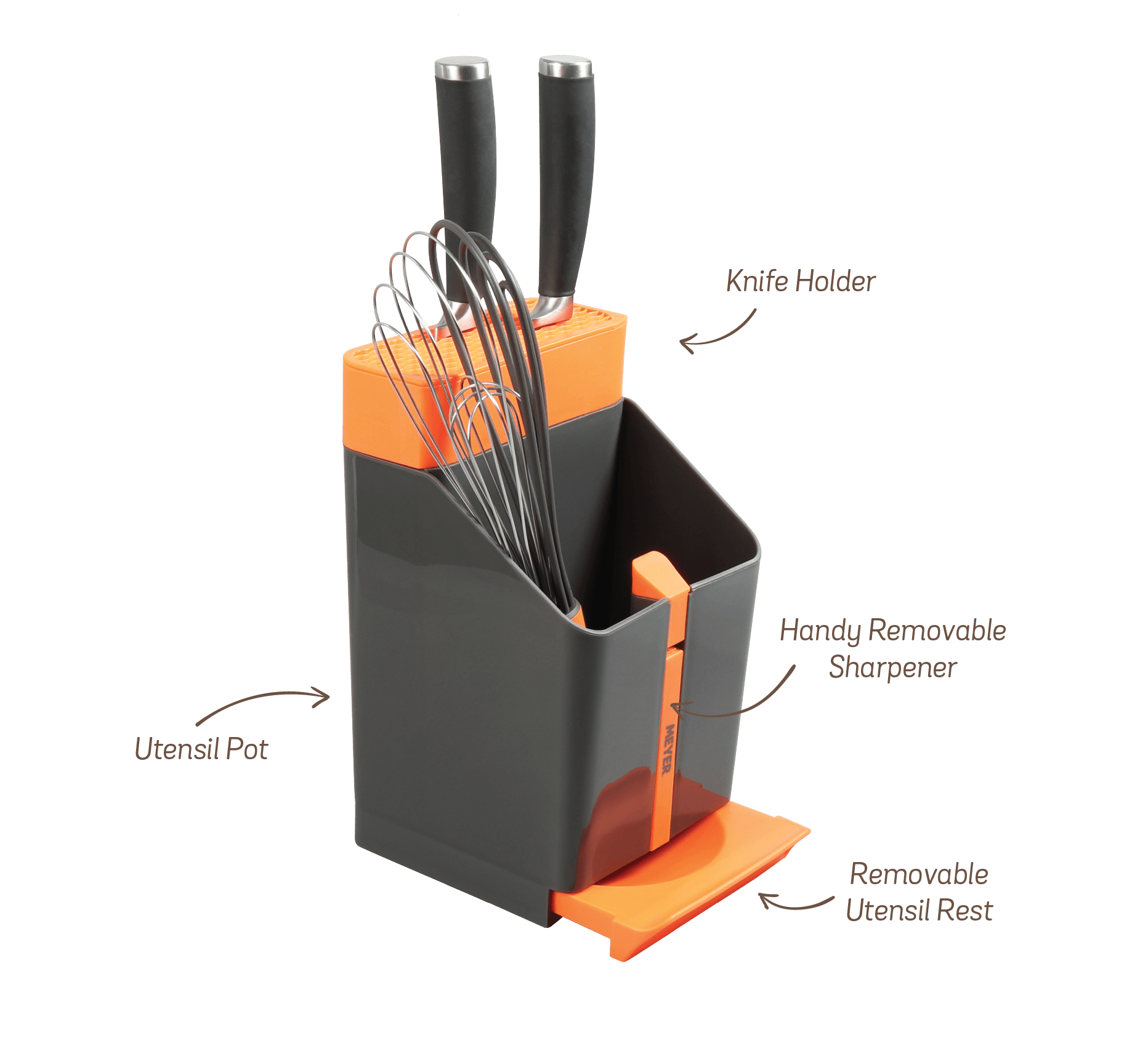 Meyer Kitchen Hacks Knife & Utensil Station - Pots and Pans